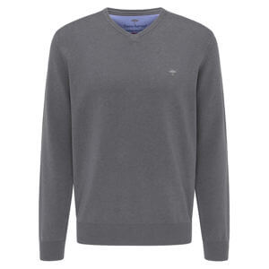 Fynch Hatton Navy V-Neck Sweater